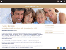 Tablet Screenshot of charlescountydental.com